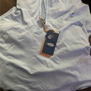 AFTCO Sky Blue Performance Hoodie